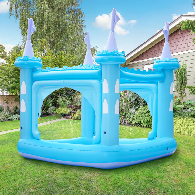 inflatable kiddie pool with slide